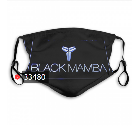 2021 NBA Los Angeles Lakers #24 kobe bryant 33480 Dust mask with filter